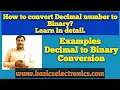 How to convert Decimal to Binary Double Dabble Method Learn details in an easy way