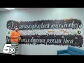 Member of Benton County jail work detail showcases art skills with new mural