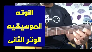 تعليم جيتار   الوتر الثاني                 دندنها