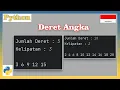 Program Python Membuat Deret Angka