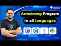 Armstrong Program in C C Java Python Important Interview Question