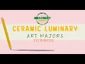 ART MAJORS Ceramic Luminary