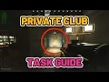 Private Club Task Guide - Customs