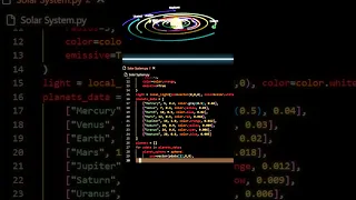 Creating Solar System with Python Python Coding Project Step by Step