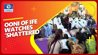 filmmaker farimoyo screens new movie shattered in ooni of ife s palace