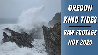 King Tides Oregon Coast Shore Acres Bandon Coast - Nov 6 2025