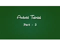 Android Tutorial Lesson 3 Directory structure Inf