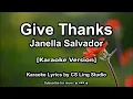 Lagu (Karaoke Version) Give Thanks | Janella Salvador | Karaoke Lyrics by CS Ling Studio