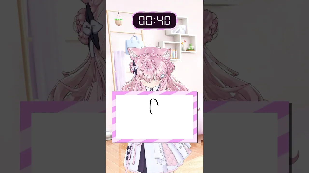 超難問⁉5.4秒で似顔絵を描いて当てさせろ!!Part5【5.4秒チャレンジ】 #shorts #ホロライブ #hololive #博衣こより #54チャレ