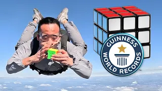 Can I break the Rubik's Cube Skydiving World Record?