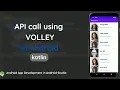 How to make API call in Android Studio Volley Recyclerview Android Development Tutorial