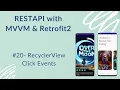 REST API with VM and Retrofit2 - RecyclerView Click Events