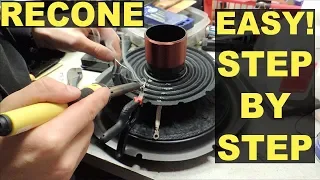 How to Recone A Subwoofer Easy Step By Step Sundown SA-12