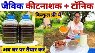 खेती में पावरफुल ऑर्गेनिक कीटनाशक टॉनिक | Organic insecticide | organic fertilizer | Kapoor ka upyog