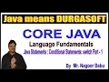 Java Tutorials Java Statements Conditional Statements switch Part - 1 by Nagoor babu
