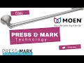 Moen Press Mark Towel Bar Easy Installation