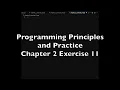 Programming Principles and Practice - Chapter 2 Exercise 11