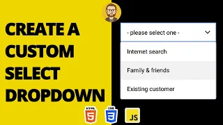 How to Style Select Tags Create Custom Dropdown HTML CSS Javascript