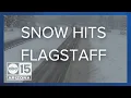 I-17 NB shut down near Flagstaff due to snow