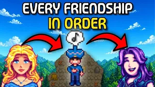 I Completed EVERY Friendship in Stardew Valley in Order