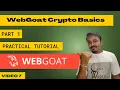 WebGoat Crypto Basics Part 1 WebGoat Tutorial Cyber World Hindi
