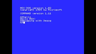 Debugging sample program on Dezog OpenMSX