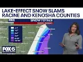 Wisconsin Weather Experts Lake-effect snow buries Racine and Kenosha FOX6 News Milwaukee