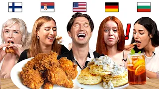Europeans Try Biscuits & Gravy For The First Time! | American Breakfast