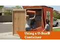 Using a U-Box Portable Storage Container for Moving or Storage