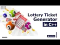 How to create a lottery ticket generator in C