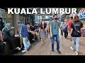 Lagu Walking from Bukit Bintang to Petronas Towers, Kuala Lumpur Malaysia 4K