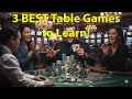 The 3 Best Casino Table Games for Beginners Easy Low Risk
