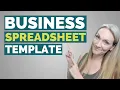 How To Setup Your Business Accounting Taxes In a Spreadsheet--Business Spreadsheet Template