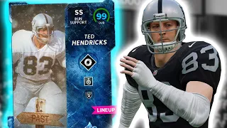 99 OVERALL STRONG SAFETY Ted Hendricks TALLEST USER in Madden 22