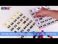 GSE 50-Packs Jumbo Bingo Cards with Large Font Numbers