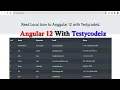 How to Read local JSON data in Angular 12 read json file in angular Angular with Testycodeiz