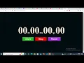 Coding Ninjas skill Test project Stopwatch