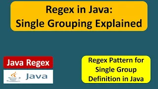 How to define single group in a regular expression Java Regex Regex in java