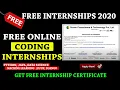 Free Online Internship 2020 Best Online Coding Internships AI ML Python Java Free Internships