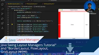 Java Swing Layout Managers Tutorial BorderLayout FlowLayout GridLayout Code With Abubokkor