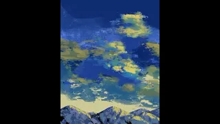 Cloud study in procreate