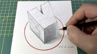 Drawing a 3D Letter V #minimalart #vamos #3dletters
