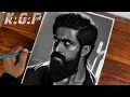 KGF Chapter 2 Drawing || Rocking star Yash || realistic pencil Drawing | Timelapse | Vishweswar arts