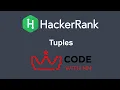 Tuples HackerRank Python Solution CODE WITH NM