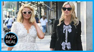 Paris Hilton And Nicky Hilton Go Summer Chic In NYC paps4real
