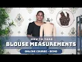 How to take Saree Blouse Measurements