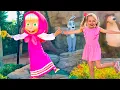 Download Lagu Maya and Masha adventures in the Park for kids | Nursery Rhymes \u0026 Kids Songs
