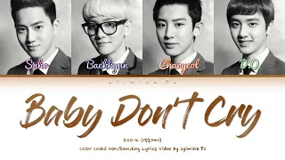 exo k baby dont cry lyrics color coded han rom eng 