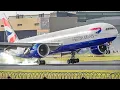 30 BIG PLANE LANDINGS MORNING ARRIVAL RUSH LONDON HEATHROW Airport Plane Spotting