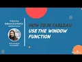 How to in Tableau in 5 mins Use the Window Table Calculation
